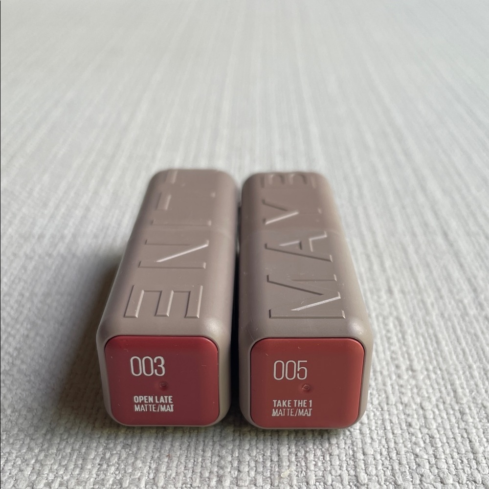 Maybelline MATTE Lipstick Duo (003 Open Late & 005 Take The 1)